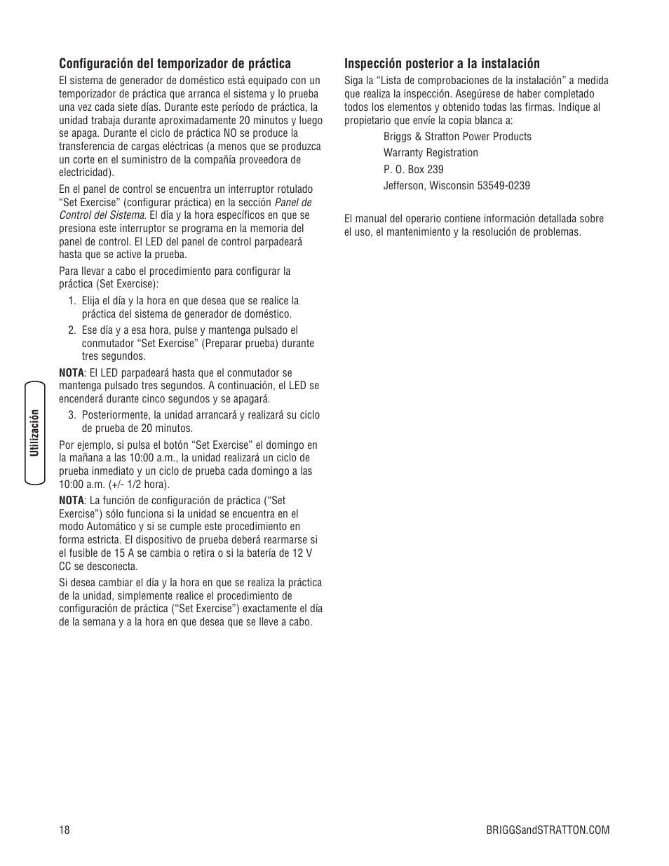 Briggs & Stratton 10000 Watt User Manual | Page 34 / 52