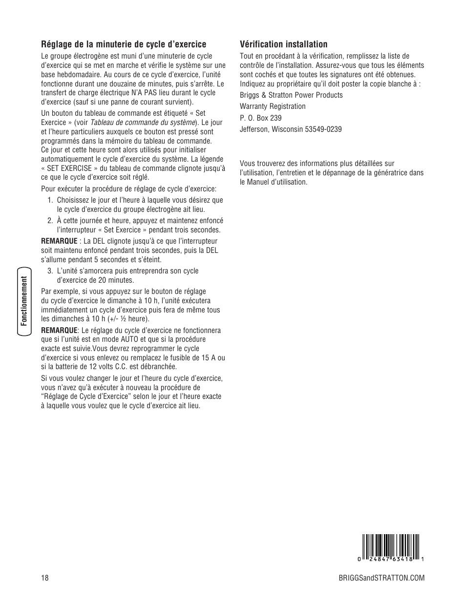 Briggs & Stratton 10000 Watt User Manual | Page 52 / 52