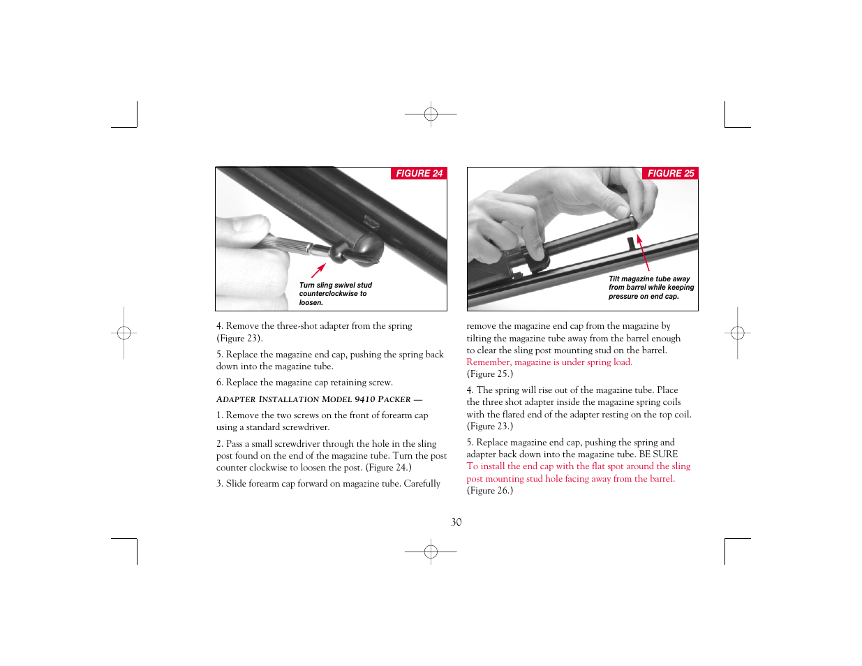 Winchester Repeating Arms 9410 Cross Bolt Safety (Historic Manual) User Manual | Page 30 / 40