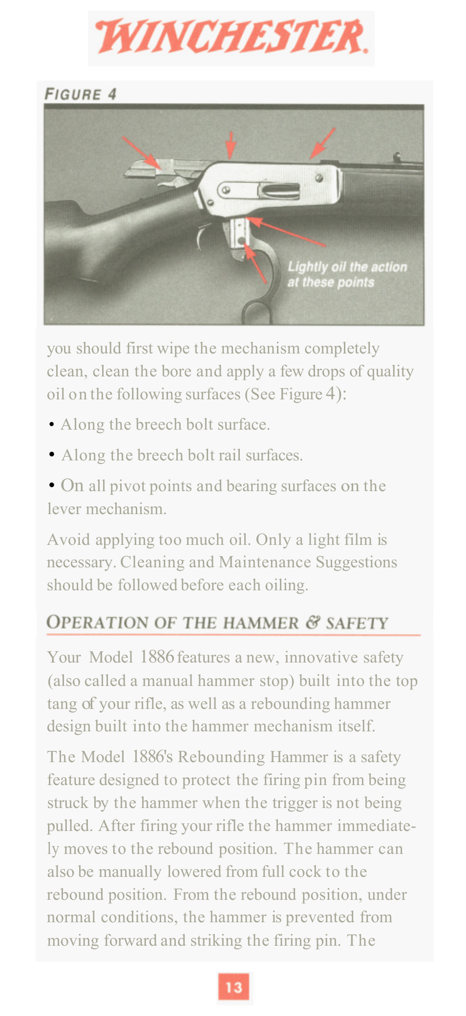 Winchester Repeating Arms 1886 (Historic Manual) User Manual | Page 15 / 43