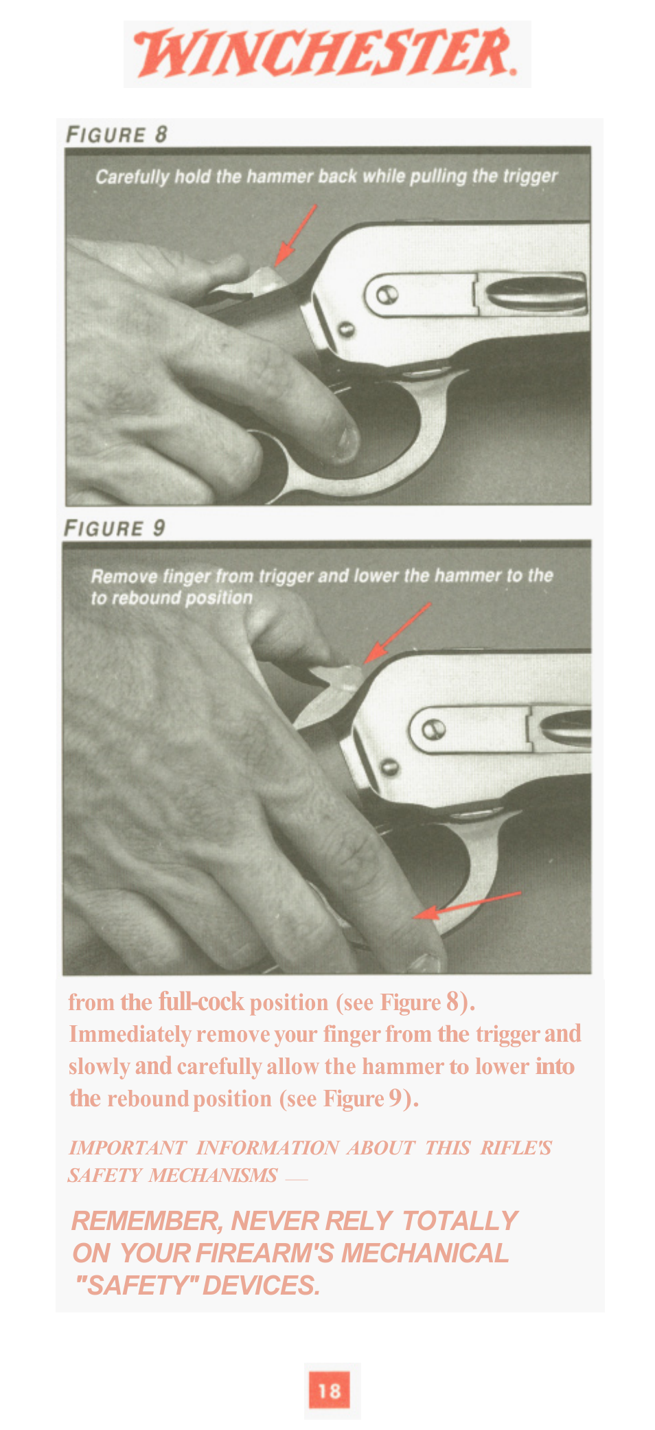 Full-cock | Winchester Repeating Arms 1886 (Historic Manual) User Manual | Page 20 / 43
