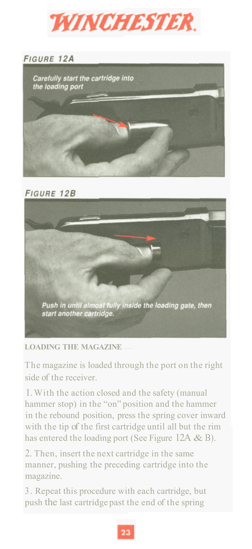 Winchester Repeating Arms 1886 (Historic Manual) User Manual | Page 25 / 43