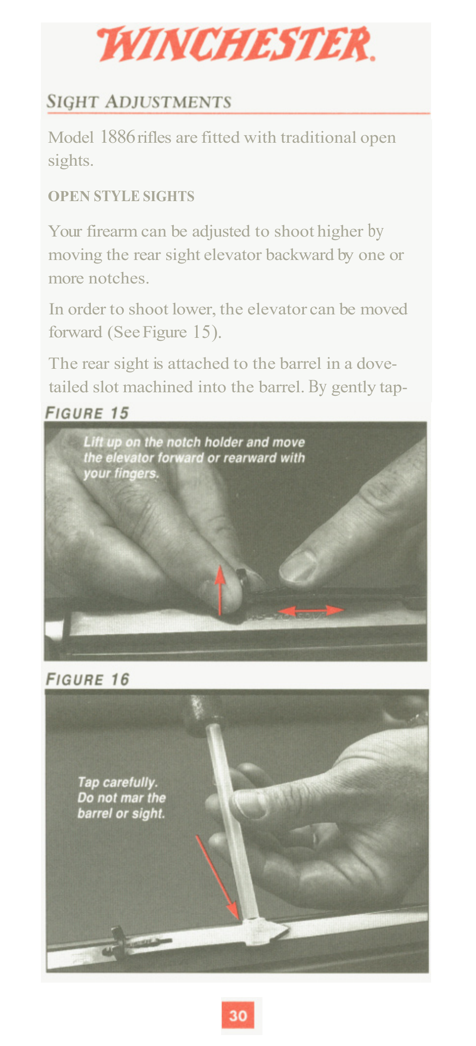 Winchester Repeating Arms 1886 (Historic Manual) User Manual | Page 32 / 43
