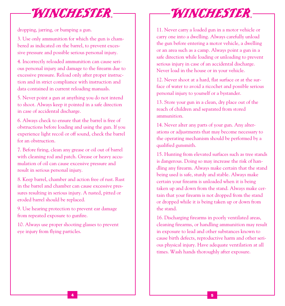 Winchester Repeating Arms 63 (Historic Manual) User Manual | Page 4 / 23
