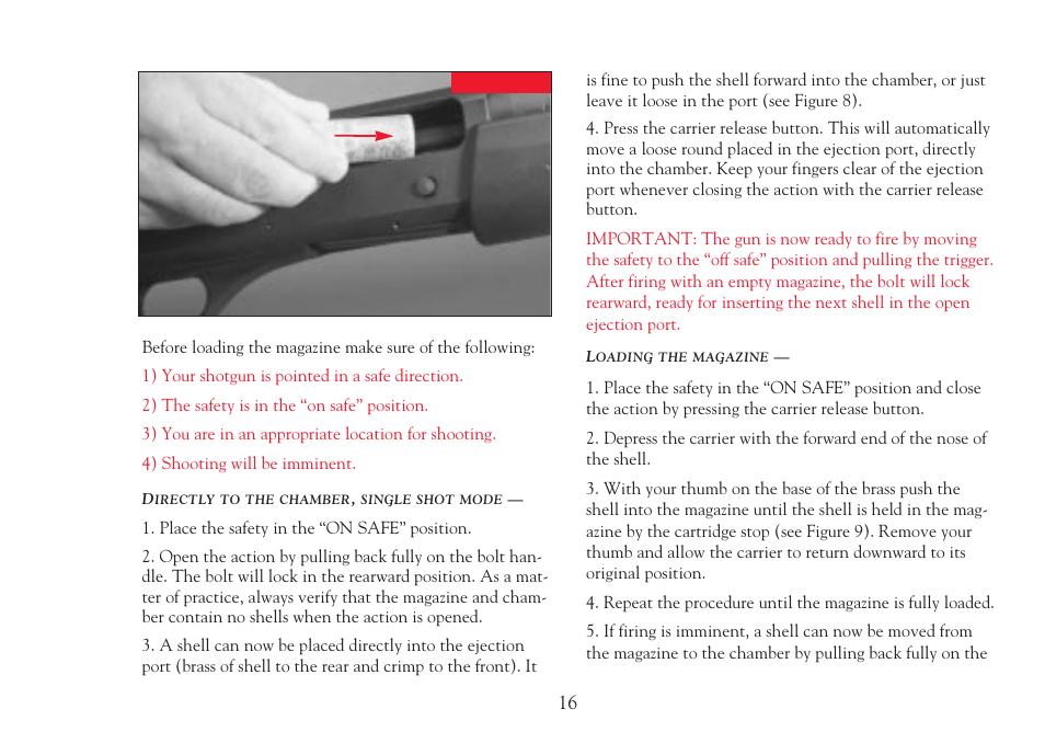 Winchester Repeating Arms Super X2 (Historic Manual) User Manual | Page 16 / 43