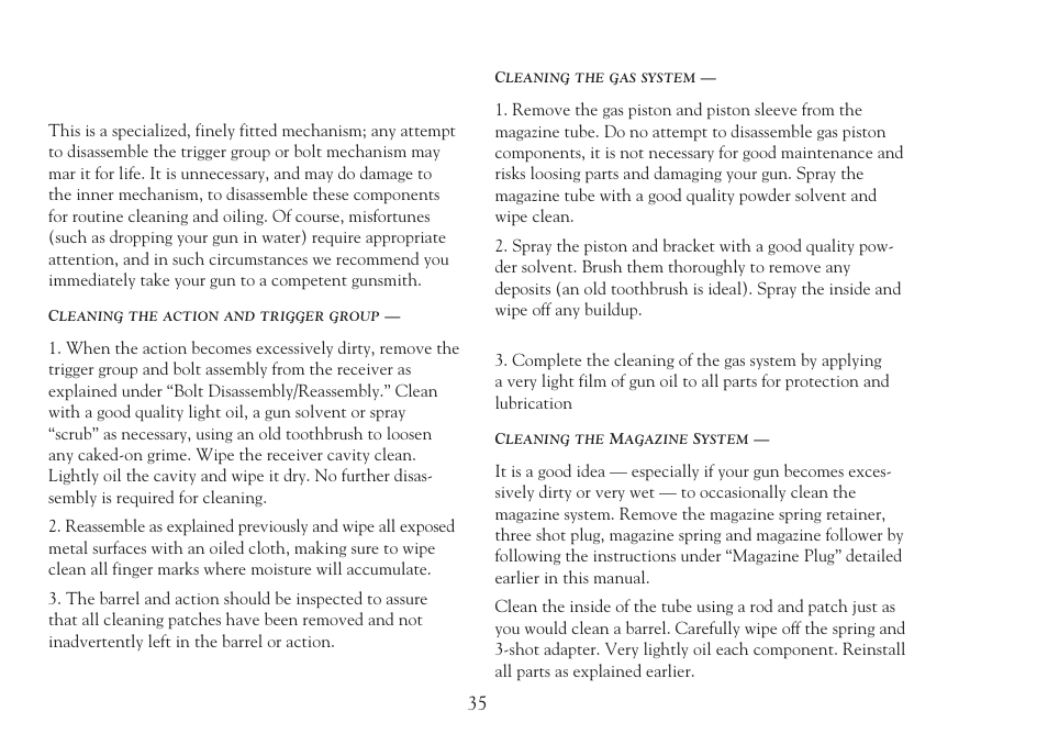 Winchester Repeating Arms Super X2 (Historic Manual) User Manual | Page 35 / 43