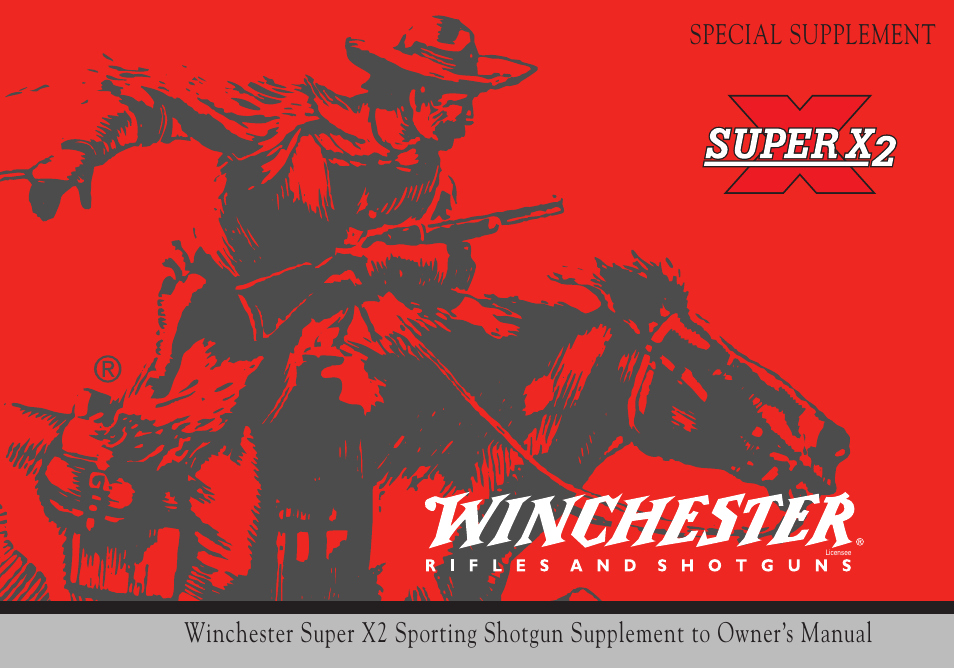 Winchester Repeating Arms Super X2 Sporting Supplement (Historic Manual) User Manual | 8 pages