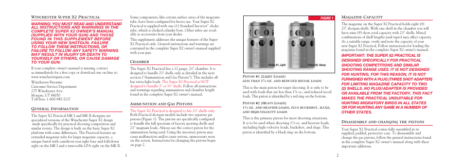 Winchester Repeating Arms Super X2 Practical Supplement (Historic Manual) User Manual | Page 2 / 4