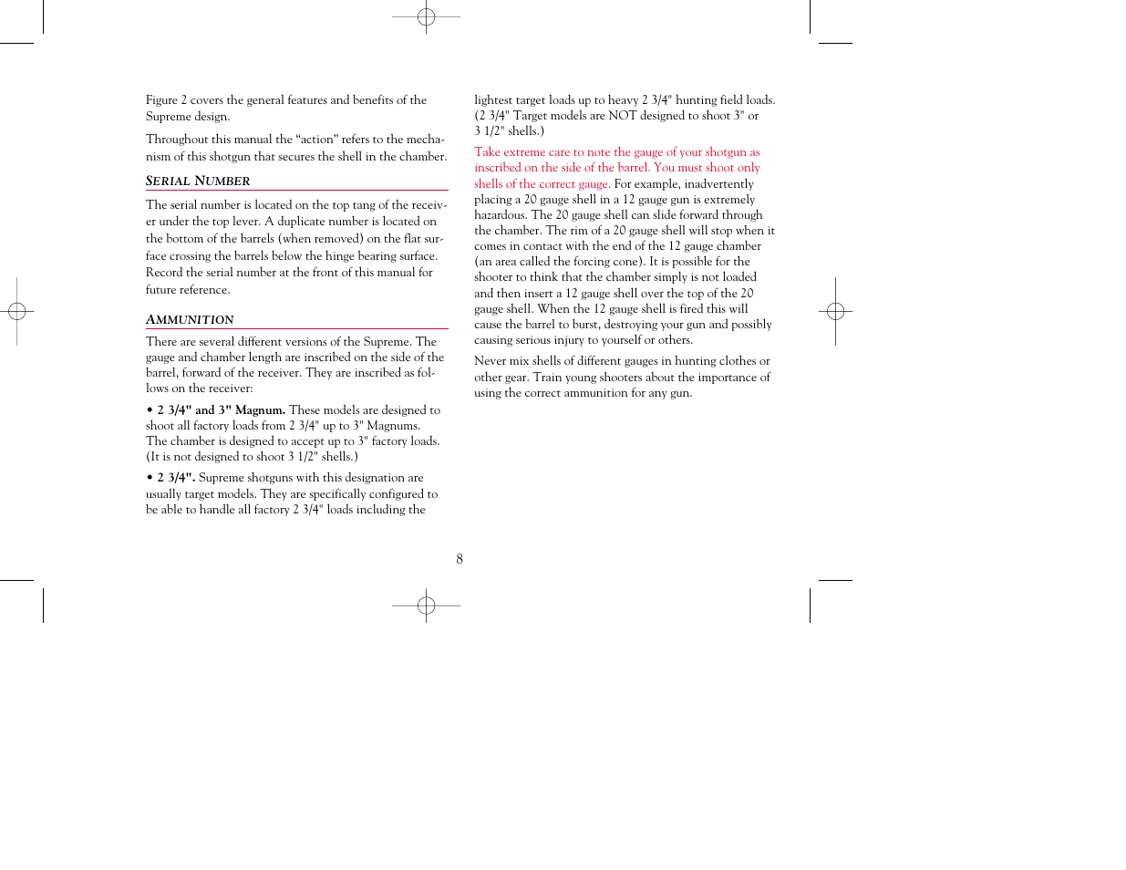 Winchester Repeating Arms Supreme (Historic Manual) User Manual | Page 10 / 35