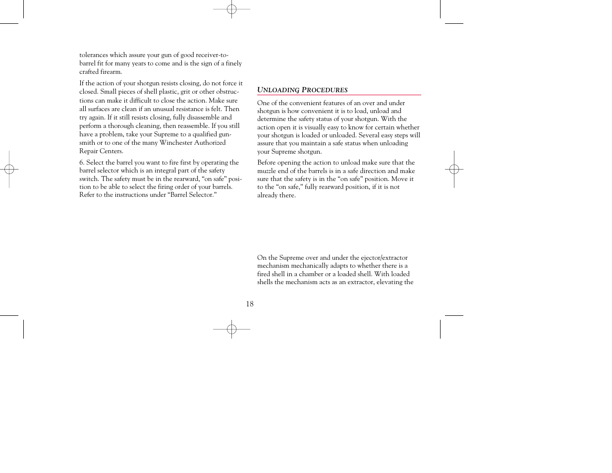 Winchester Repeating Arms Supreme (Historic Manual) User Manual | Page 20 / 35