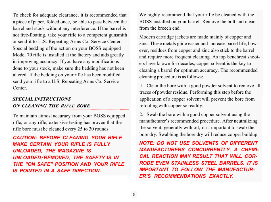 Winchester Repeating Arms BOSS (Historic Manual) User Manual | Page 9 / 15