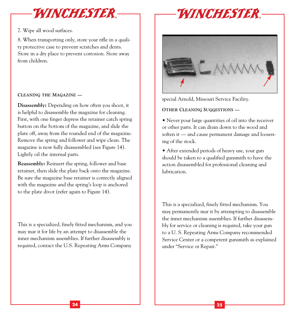Winchester Repeating Arms 52B (Historic Manual) User Manual | Page 14 / 19