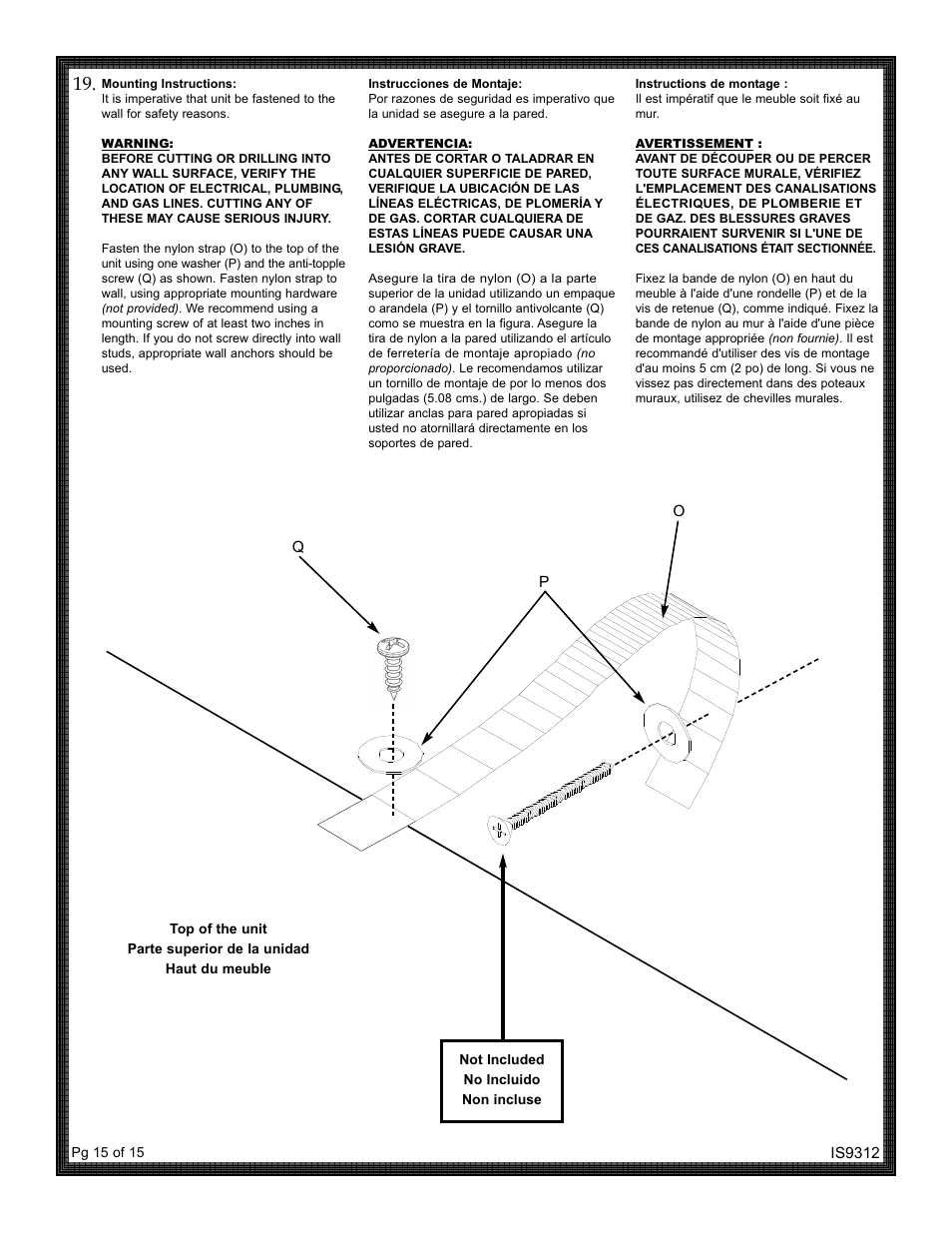 ZPC 9312WW User Manual | Page 15 / 15