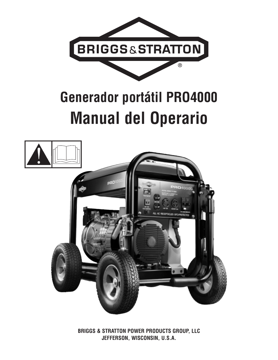 Manual del operario, Generador portátil pro4000 | Briggs & Stratton PRO4000 User Manual | Page 29 / 84