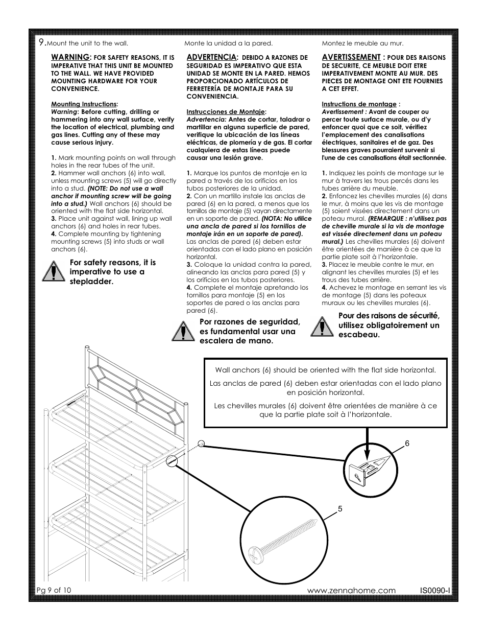 ZPC BBHB75AN User Manual | Page 9 / 10