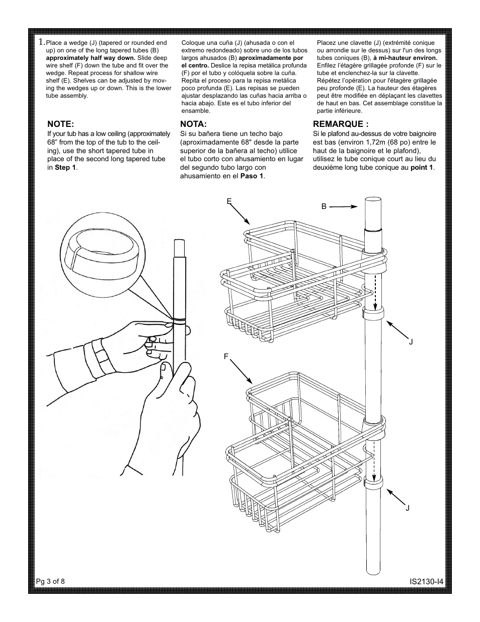 Nota, Remarque | ZPC 2130NN User Manual | Page 3 / 8