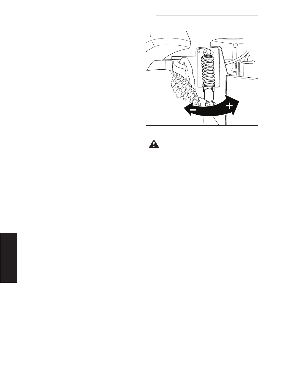 Troubleshooting, adjustment & service, Warning, Troubleshooting | Rear suspension adjustment | Briggs & Stratton 5900640 User Manual | Page 36 / 46