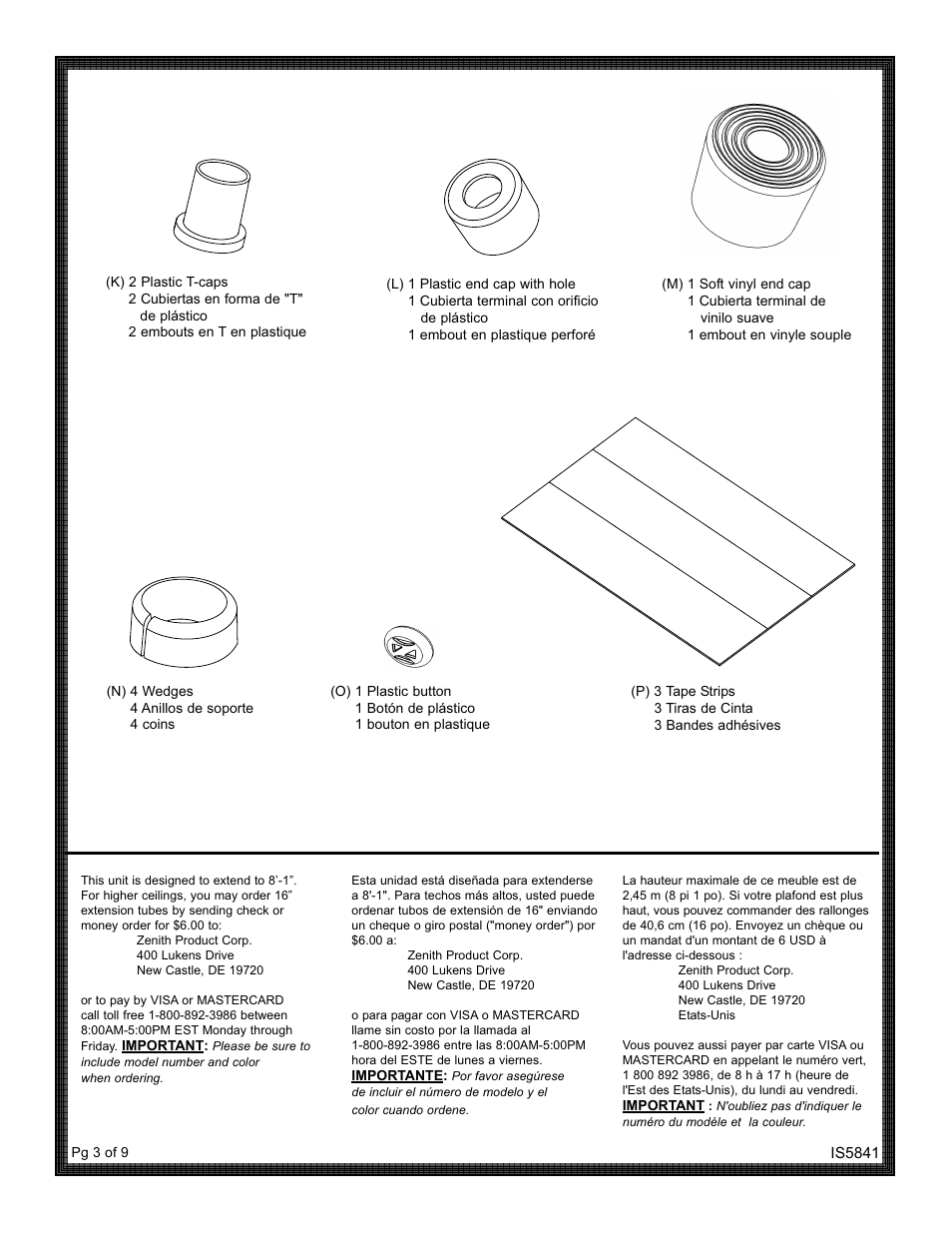 ZPC 5804B User Manual | Page 3 / 9