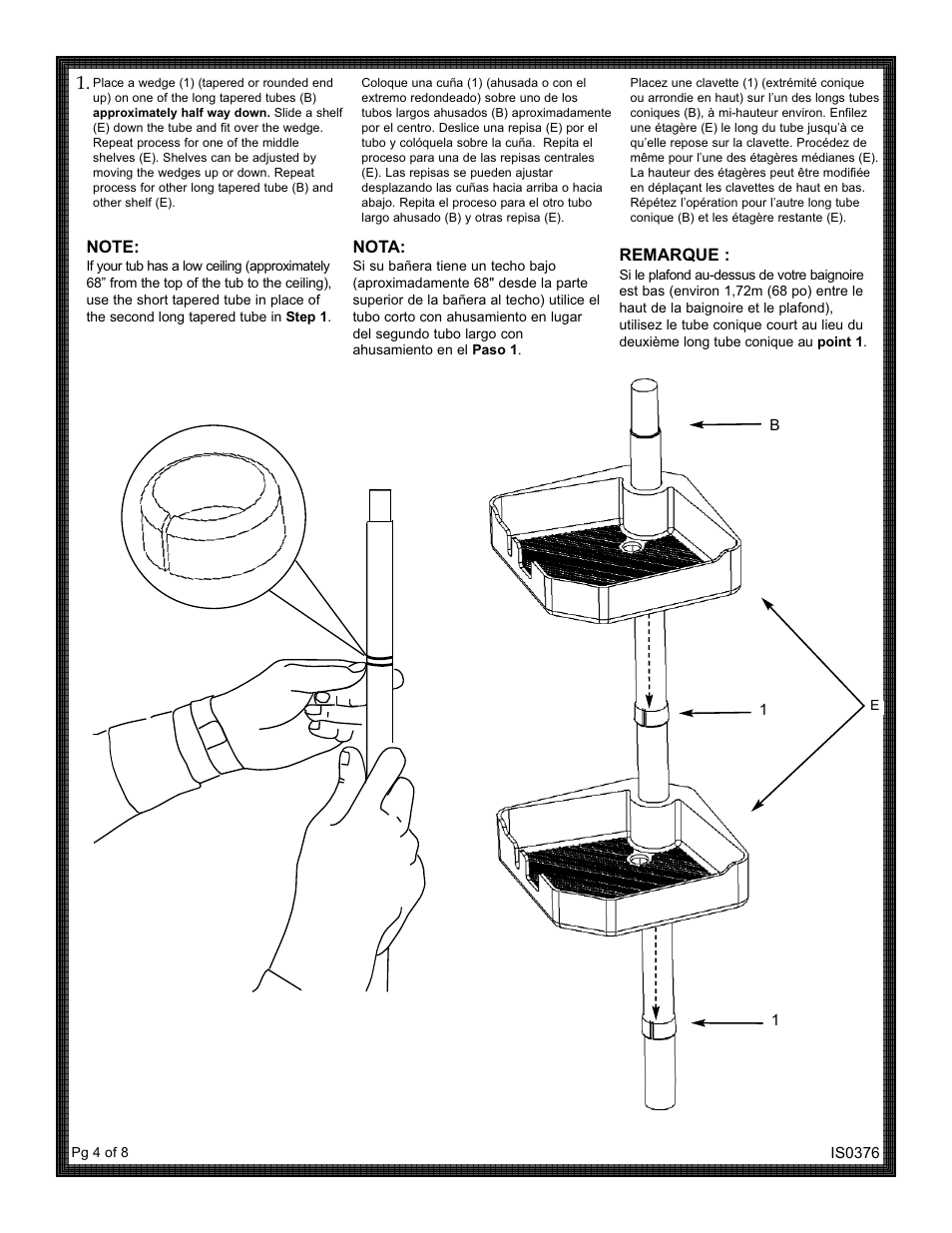 Nota, Remarque | ZPC 371W User Manual | Page 4 / 8