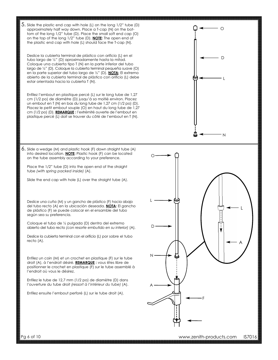 ZPC 7013WP User Manual | Page 6 / 10