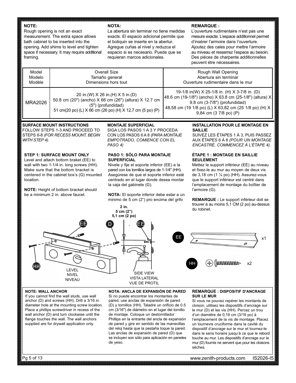 ZPC MRA2026 User Manual | Page 5 / 13