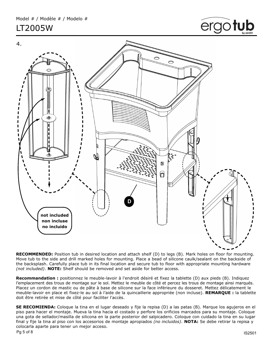 Lt2005w | ZPC LT2005W User Manual | Page 5 / 8