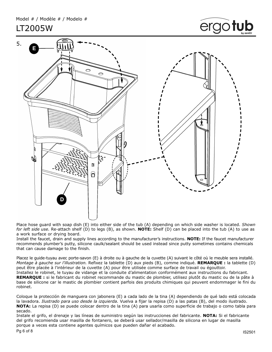 Lt2005w | ZPC LT2005W User Manual | Page 6 / 8