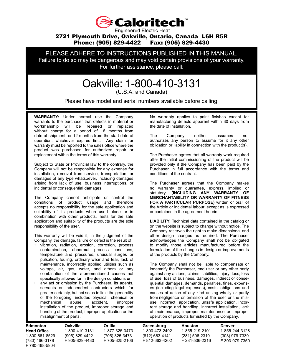 CCI Thermal Technologies CA - Stuffing Box User Manual | Page 2 / 2