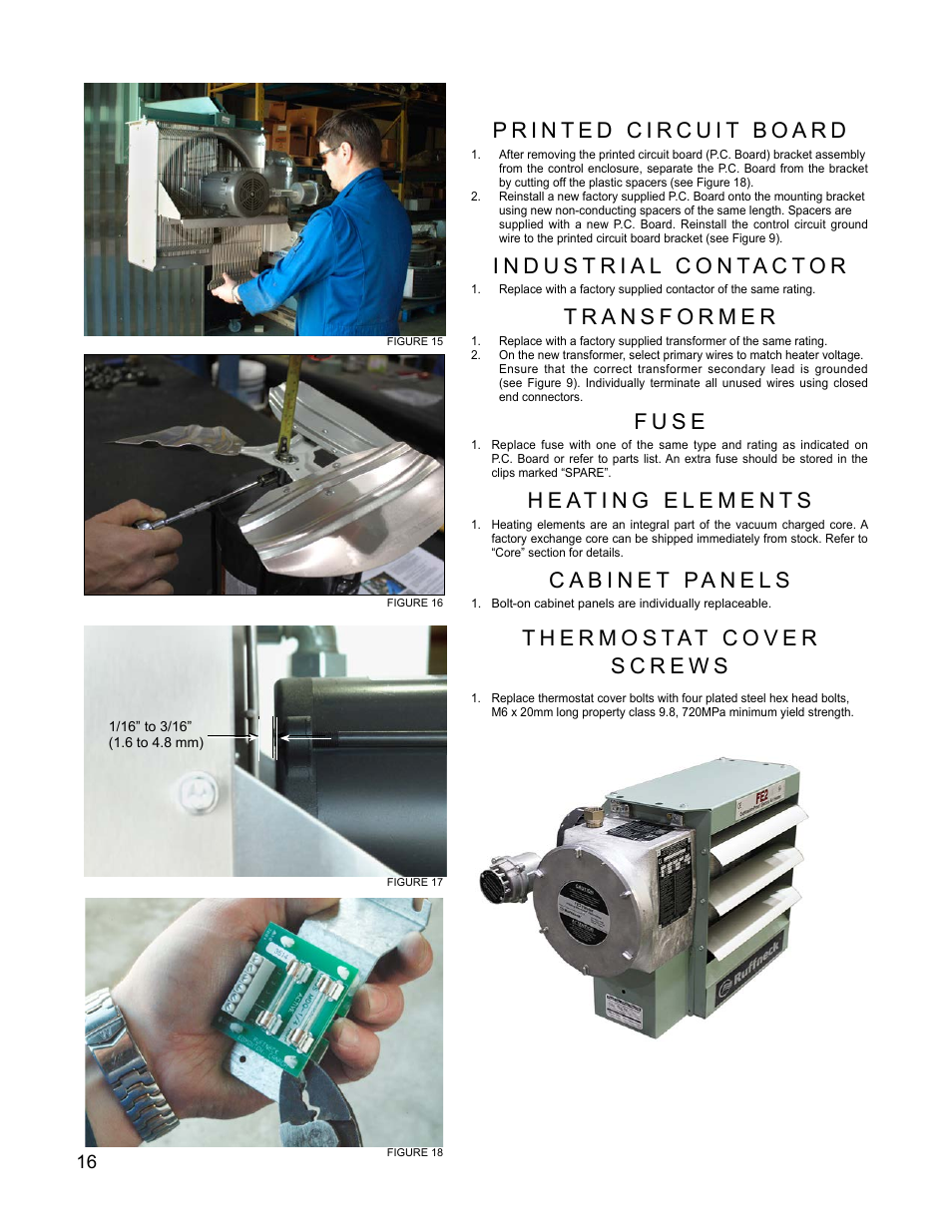 F u s e | CCI Thermal Technologies FE2 - Explosion-Proof Electric Air Unit Heater User Manual | Page 16 / 20