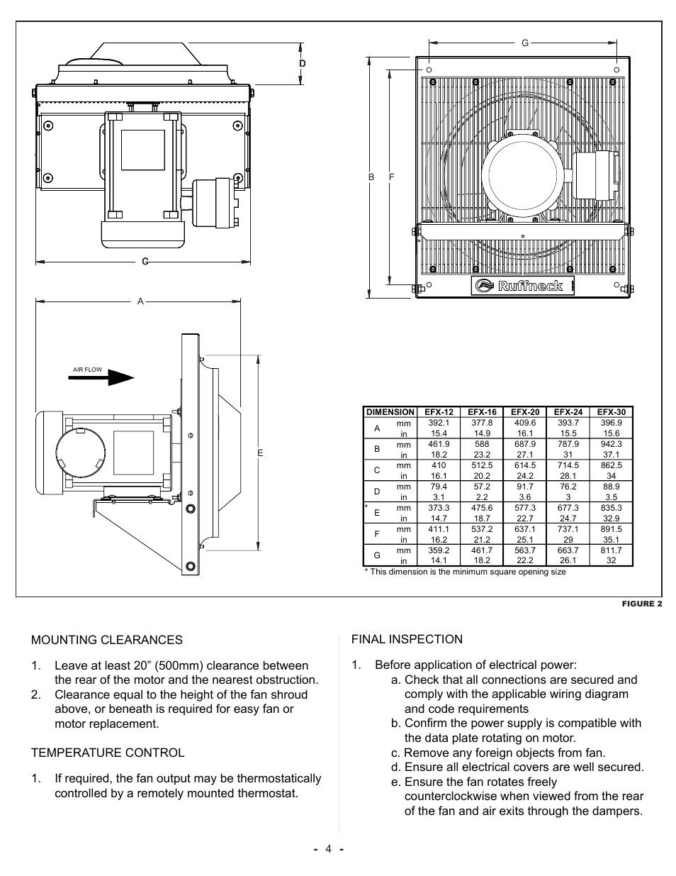 CCI Thermal Technologies EFX - Explosion-Proof Exhaust Fan User Manual | Page 4 / 12