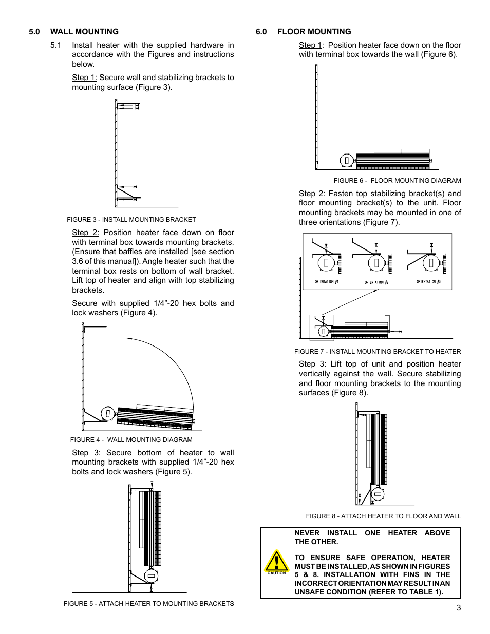 CCI Thermal Technologies XB - Explosion-Proof Natural Convection Heater (Optional Adjustable Temperature Control) User Manual | Page 3 / 8