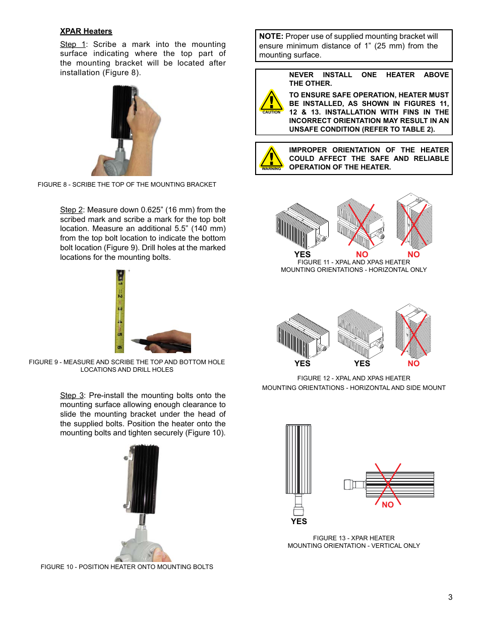 CCI Thermal Technologies XPA - Explosion-Proof Panel Heater User Manual | Page 3 / 8