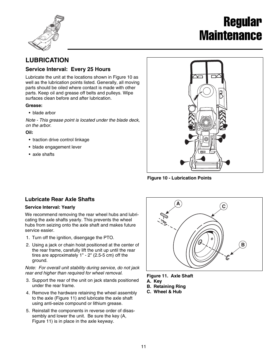 Regular maintenance | Briggs & Stratton FB13250BS User Manual | Page 12 / 24