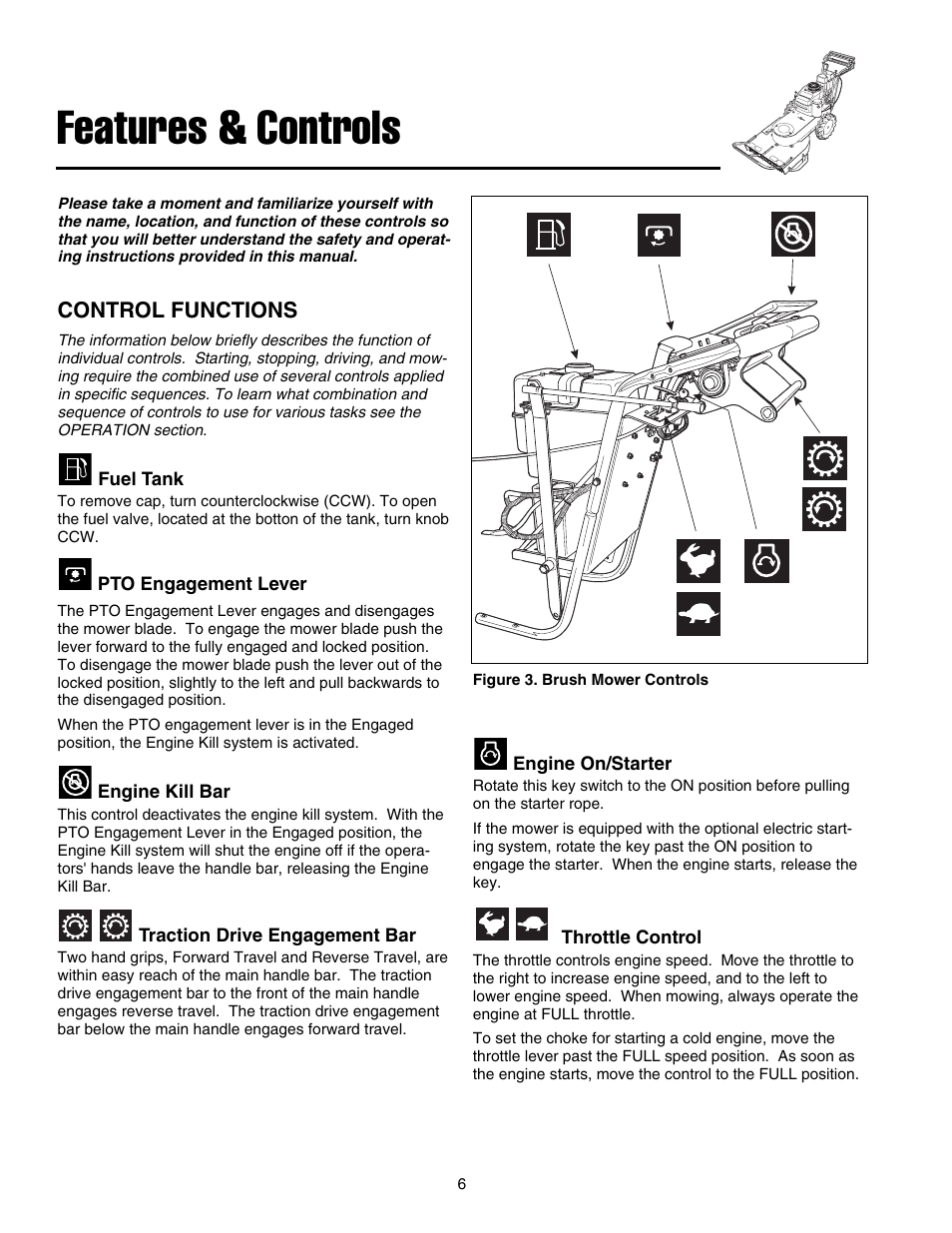 Features & controls | Briggs & Stratton FB13250BS User Manual | Page 7 / 24