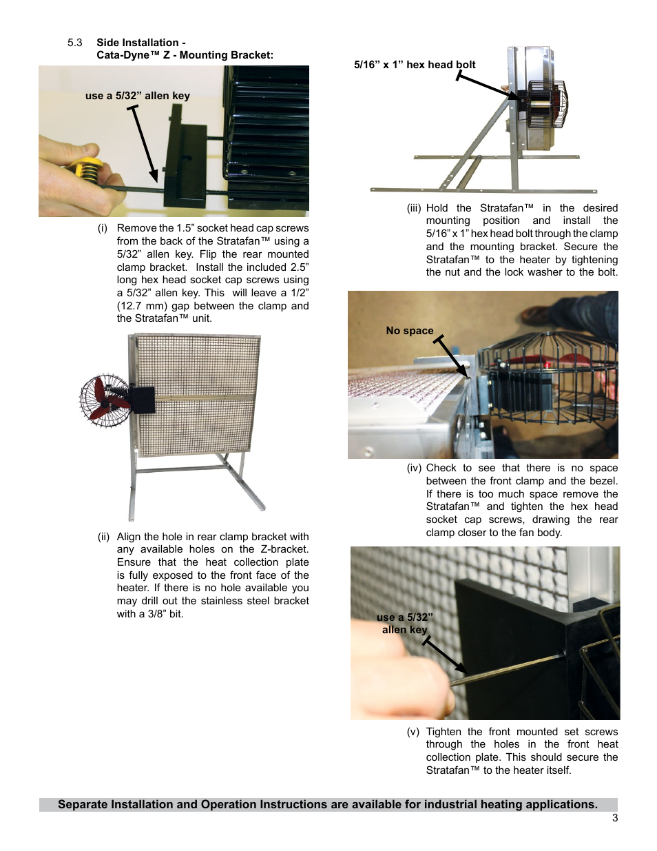 CCI Thermal Technologies SF-1 - Stratafa Forced Convection Fan for Infrared Heaters User Manual | Page 3 / 6