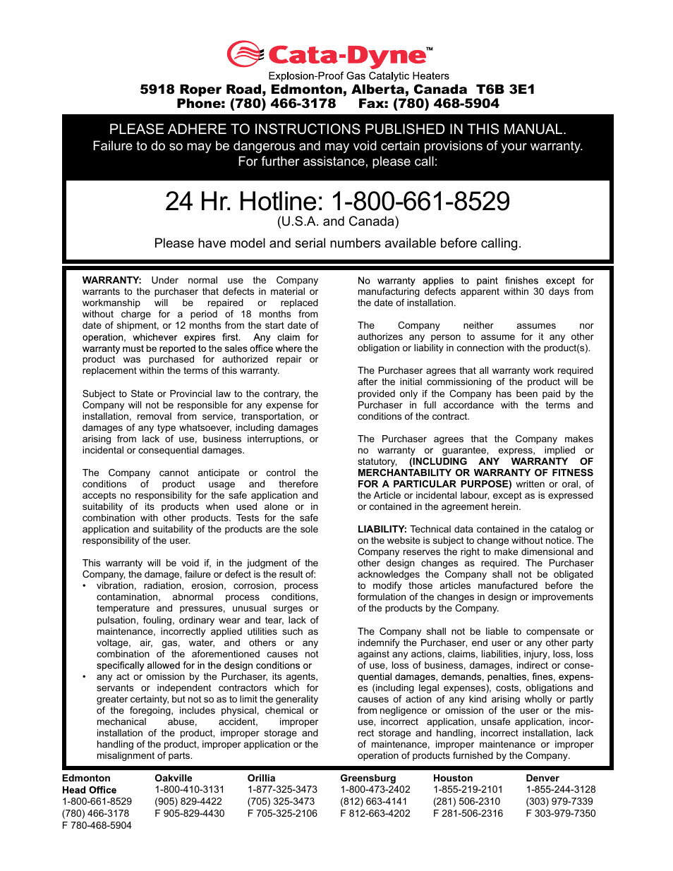 CCI Thermal Technologies AC-R - Gas Pressure Regulator User Manual | Page 4 / 4
