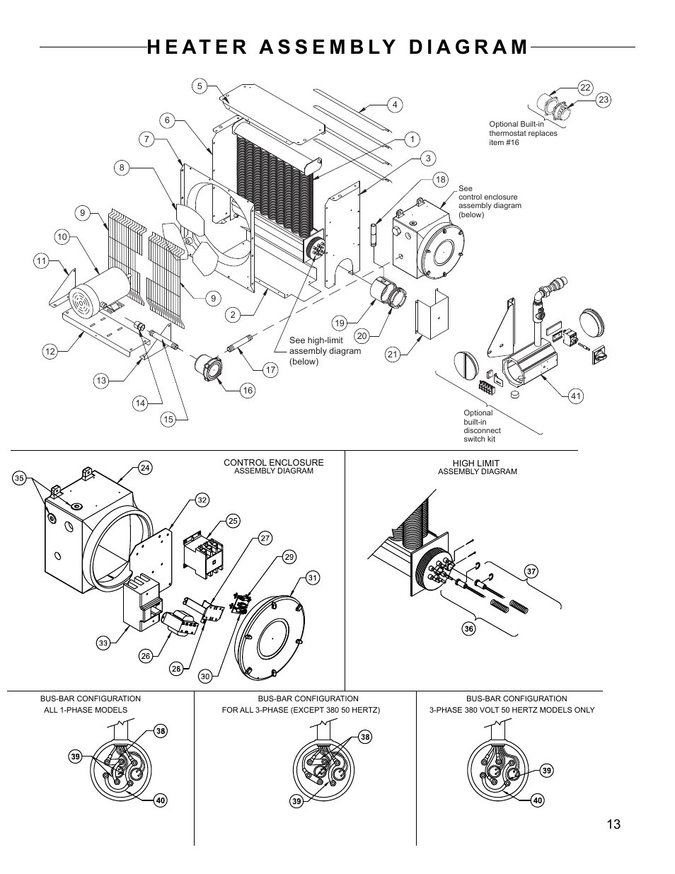 CCI Thermal Technologies FX5-SD - Explosion-Proof Electric Air Unit Heater User Manual | Page 13 / 20