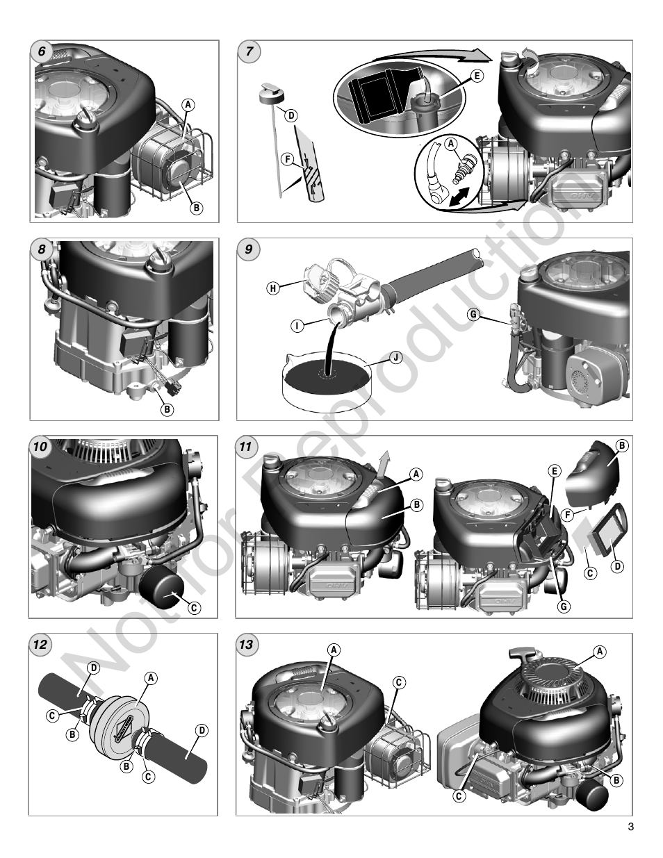 Not for reproduction | Briggs & Stratton 310000 User Manual | Page 3 / 92