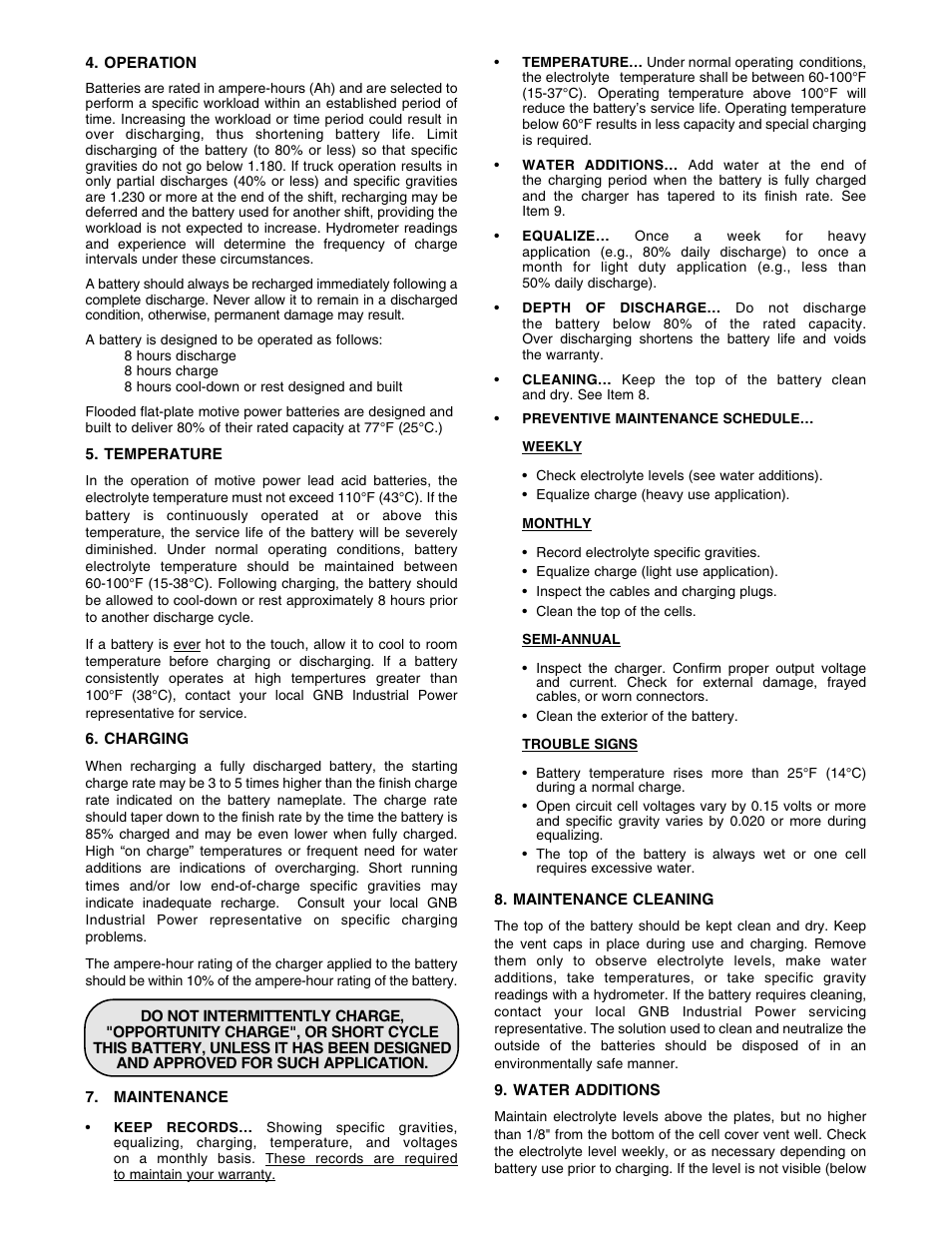 Exide Technologies GB3696 User Manual | Page 2 / 8