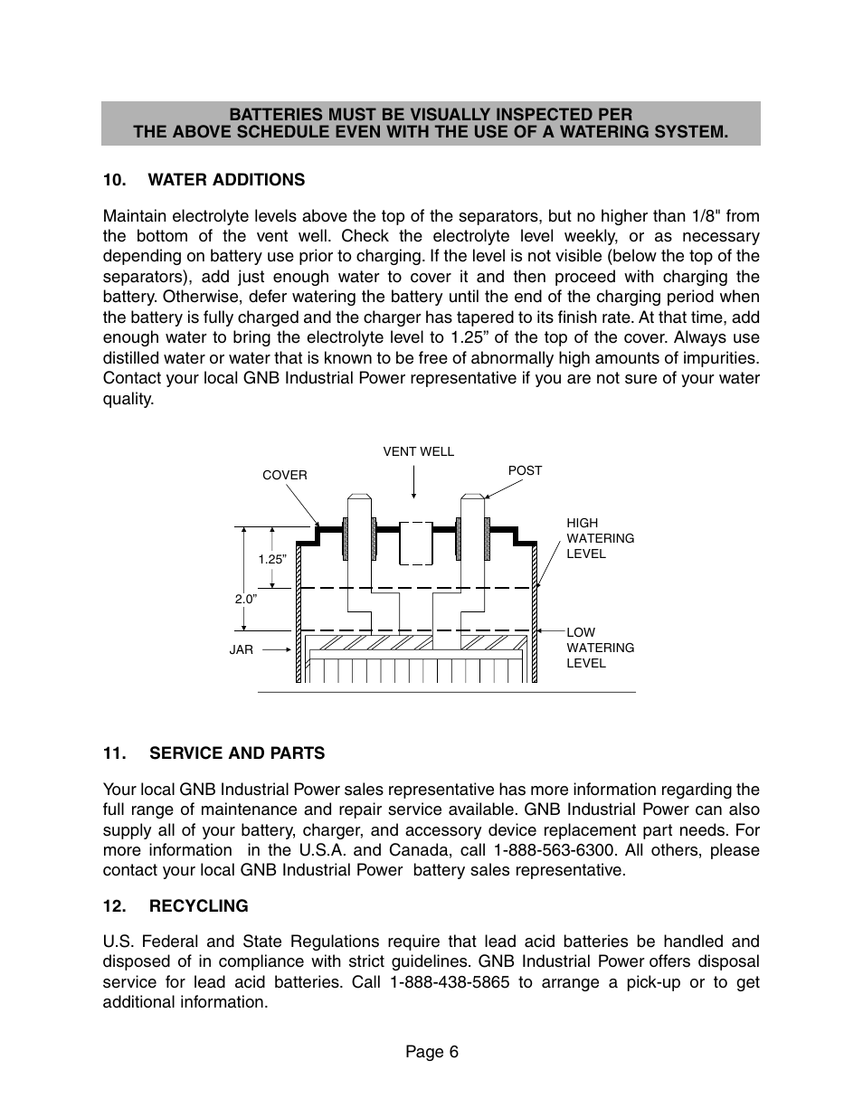 Exide Technologies GB3979 User Manual | Page 6 / 7