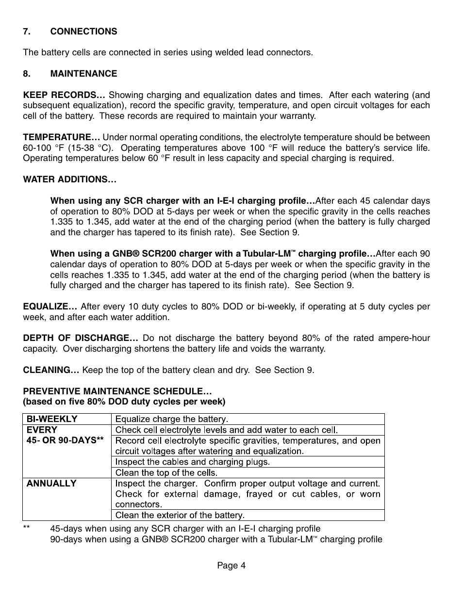 Exide Technologies GB4013 User Manual | Page 4 / 8