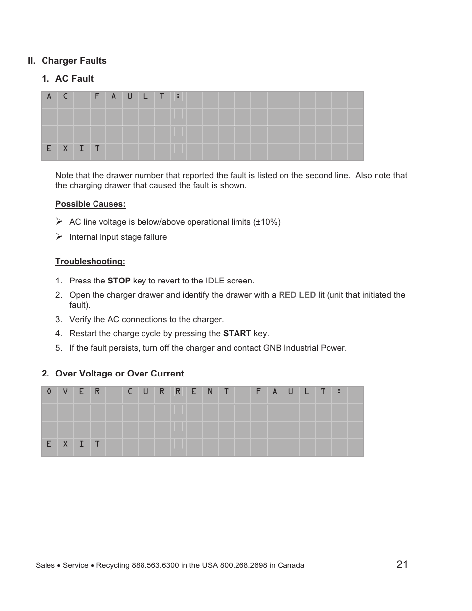 Exide Technologies GB4109 User Manual | Page 24 / 32