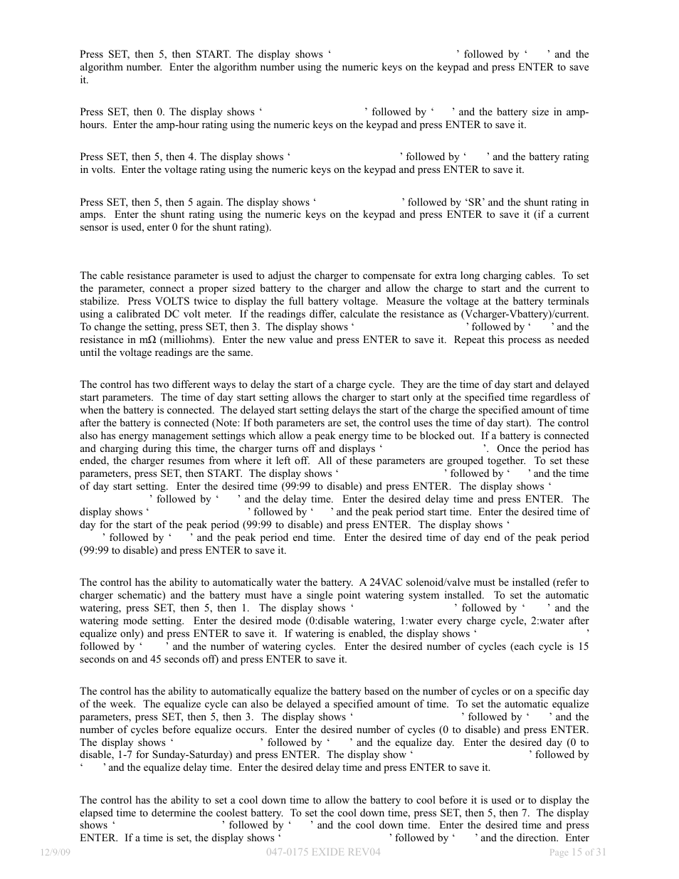Exide Technologies GB4127 User Manual | Page 16 / 31
