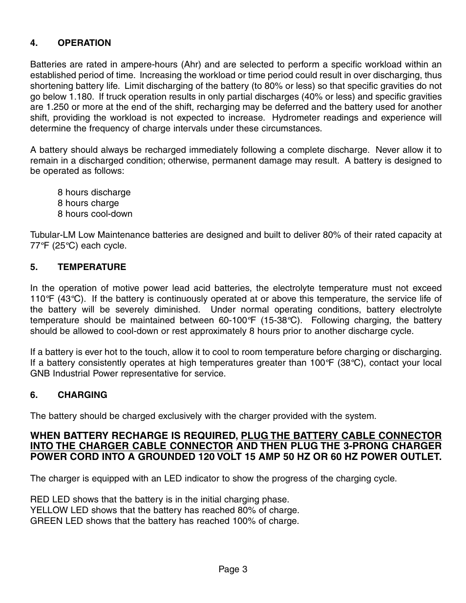 Exide Technologies GB4158 User Manual | Page 3 / 8