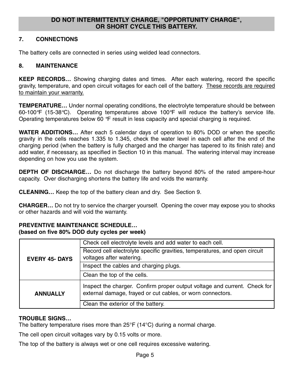Exide Technologies GB4158 User Manual | Page 5 / 8