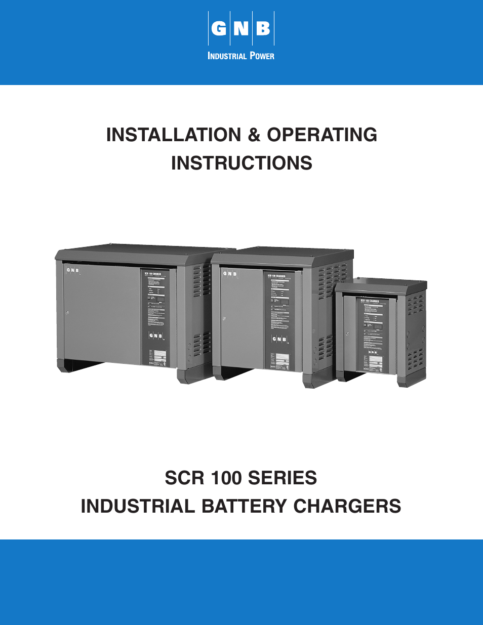 Exide Technologies SCR100 Charger User Manual | 38 pages