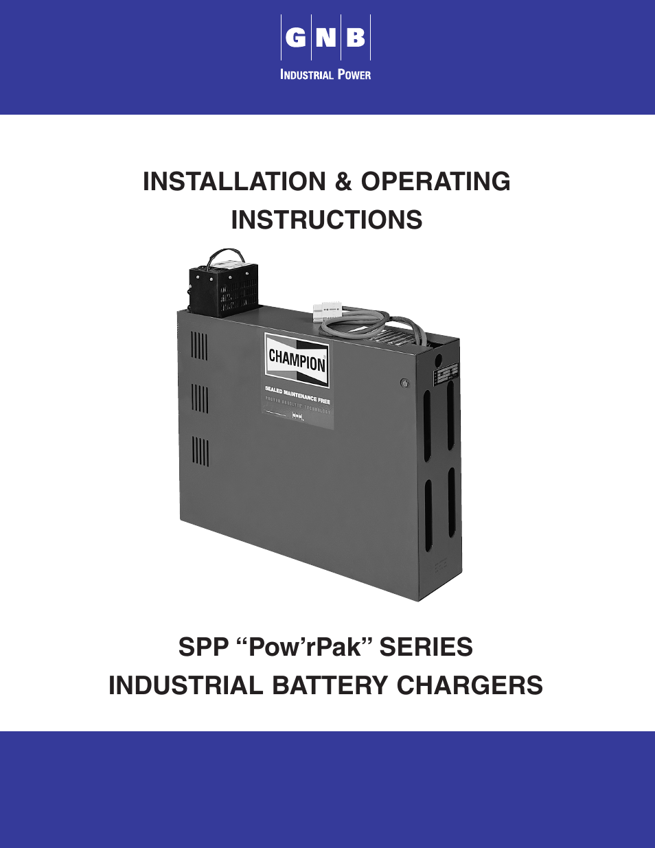 Exide Technologies SPP PowrPak Series Industrial Battery Chargers User Manual | 16 pages