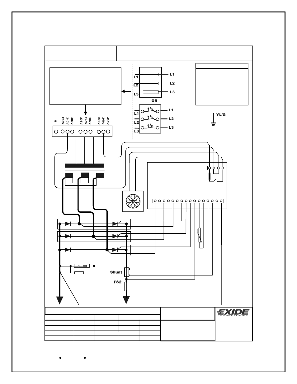 Appendix f – circuit diagrams | Exide Technologies V19CIL5200ULF User Manual | Page 21 / 28