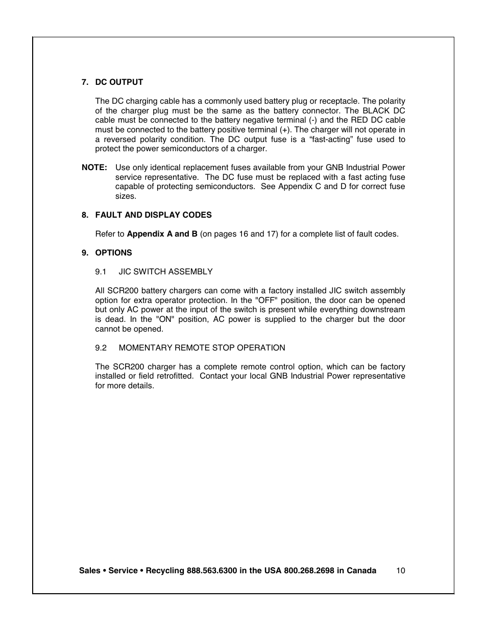 Exide Technologies V19CIL5200ULS User Manual | Page 11 / 28