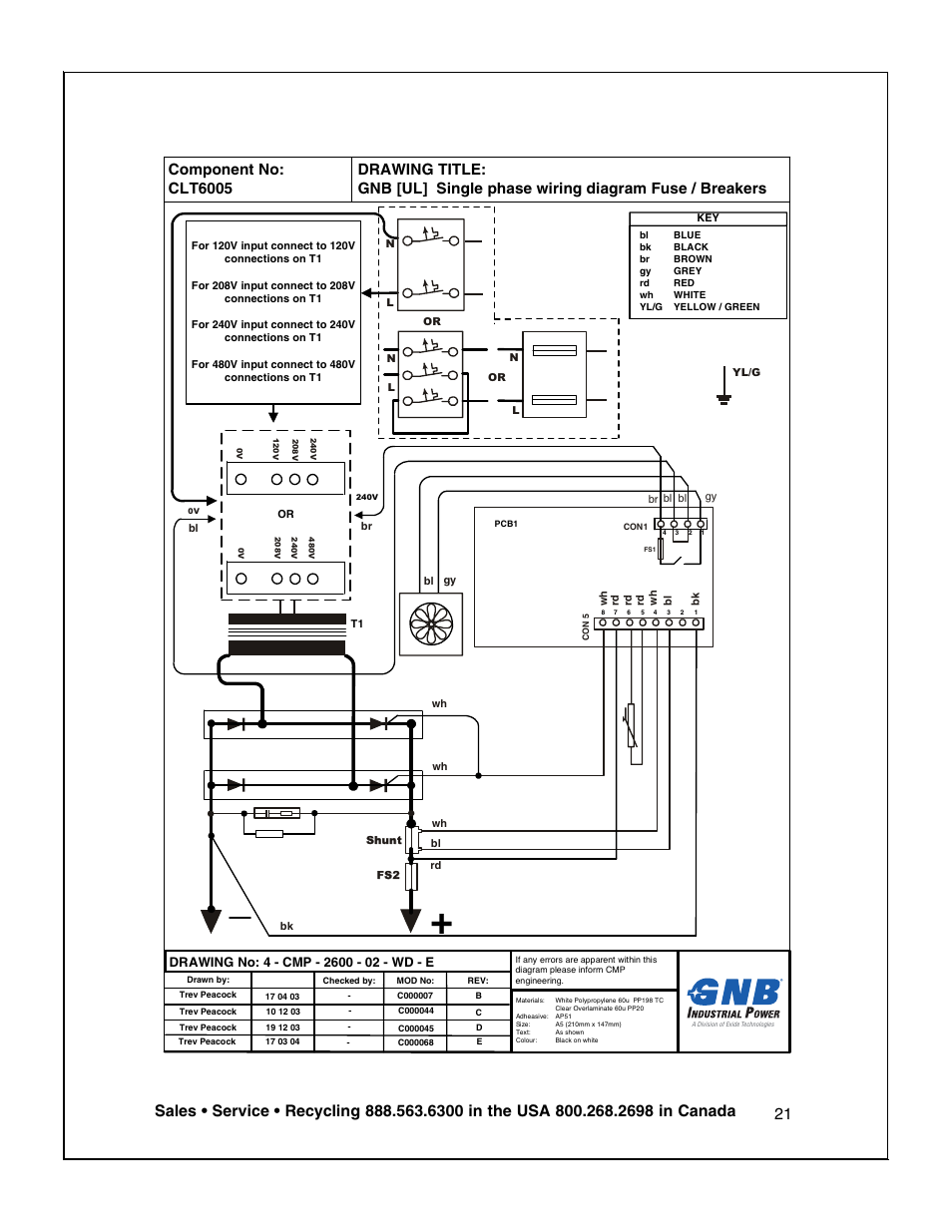 Exide Technologies V19CIL5200ULS User Manual | Page 22 / 28